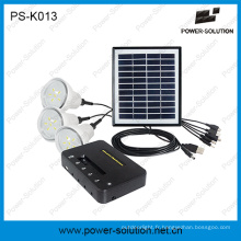 Kits d’éclairage solaire 3 lampes avec chargeur allume-cigares